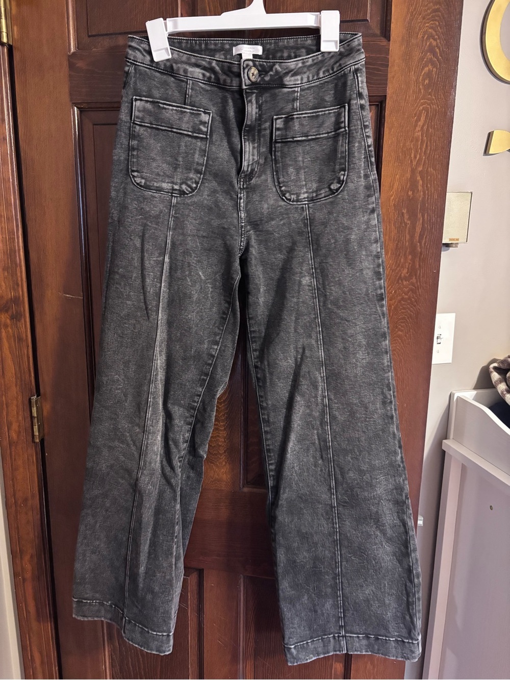 LC Lauren Conrad Washed Black Wide-Leg Jeans